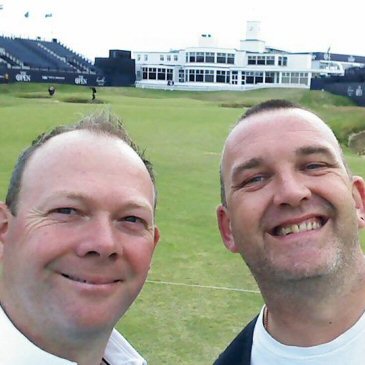 Mark and his Friend Richard Golf Day Out
